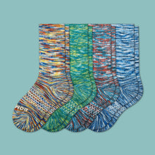 Load image into Gallery viewer, Youth Space Dye Calf Sock 4-Pack

