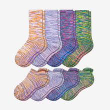 Load image into Gallery viewer, Youth Space Dye Gripper Calf &amp; Ankle Sock 8-Pack
