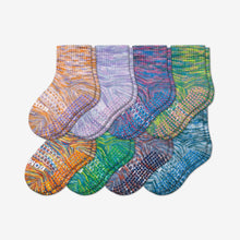 Load image into Gallery viewer, Toddler Space Dye Gripper Calf Sock 8-Pack
