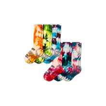 Load image into Gallery viewer, Youth Tie Dye Active Ski &amp; Snowboard Sock 6-Pack
