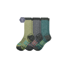 Load image into Gallery viewer, Men's Performance Merino Hiking Calf Sock 3-Pack
