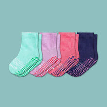 Load image into Gallery viewer, Toddler Gripper Calf Sock 4-Pack
