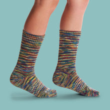 Load image into Gallery viewer, Youth Space Dye Calf Sock 8-Pack
