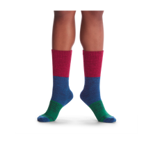 Load image into Gallery viewer, Women's Merino Tri-Block Calf Sock Gift Box
