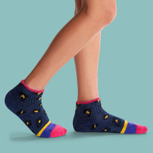Load image into Gallery viewer, Youth Sparkle Leopard Quarter Sock 4-Pack
