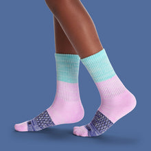 Load image into Gallery viewer, Youth Tri-Block Calf Sock 4-Pack

