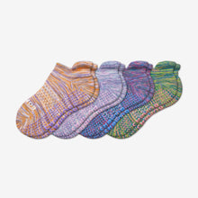 Load image into Gallery viewer, Youth Space Dye Gripper Ankle Sock 4-Pack
