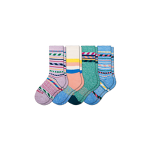 Load image into Gallery viewer, Youth Stripe Dream Calf Sock 4-Pack
