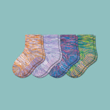 Load image into Gallery viewer, Toddler Space Dye Gripper Calf Sock 4-Pack

