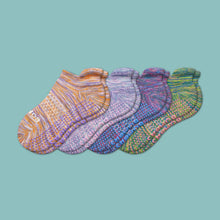Load image into Gallery viewer, Youth Space Dye Gripper Ankle Sock 4-Pack
