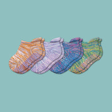 Load image into Gallery viewer, Toddler Space Dye Gripper Ankle Sock 4-Pack
