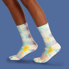 Load image into Gallery viewer, Youth Color Swatch Tie Dye Calf Sock 4-Pack
