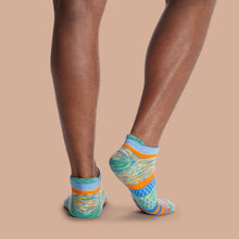 Load image into Gallery viewer, Men's Brush Stripe Ankle Sock 4-Pack
