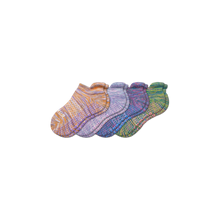 Load image into Gallery viewer, Youth Space Dye Gripper Ankle Sock 4-Pack
