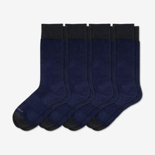 Load image into Gallery viewer, Men's Dress Over the Calf Solid Sock 4-Pack
