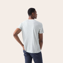 Load image into Gallery viewer, Men's Pima Cotton Striped Crew Neck T-Shirt
