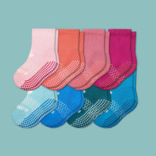 Load image into Gallery viewer, Toddler Gripper Calf Sock 8-Pack
