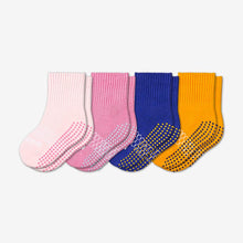 Load image into Gallery viewer, Toddler Gripper Calf Sock 4-Pack
