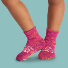 Load image into Gallery viewer, Toddler Space Dye Gripper Calf Sock 8-Pack
