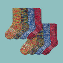 Load image into Gallery viewer, Youth Space Dye Calf Sock 8-Pack
