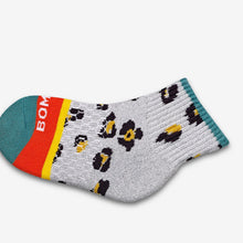 Load image into Gallery viewer, Youth Sparkle Leopard Quarter Sock 4-Pack
