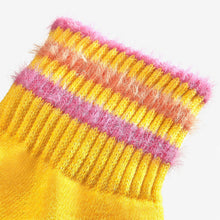 Load image into Gallery viewer, Youth Sesame Street Fuzzy Big Bird Socks
