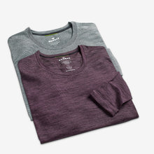 Load image into Gallery viewer, Women's Merino Wool Crew Neck Long Sleeve T-Shirt
