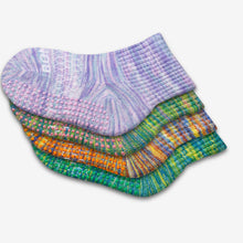 Load image into Gallery viewer, Toddler Space Dye Gripper Calf Sock 8-Pack
