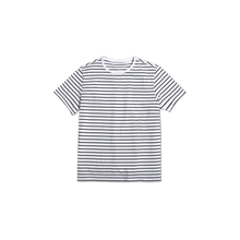 Load image into Gallery viewer, Men's Pima Cotton Nautical Stripe Crew Neck T-Shirt
