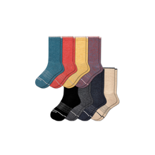 Load image into Gallery viewer, Men's Merino Wool Calf Sock 8-Pack

